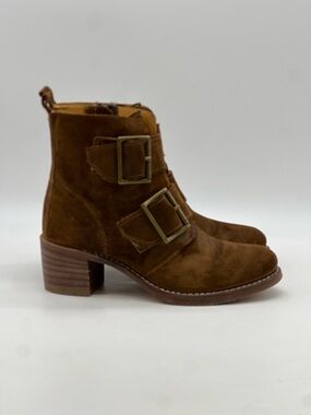 Frye Sabrina Double Buckle Ankle Boots. Size 8.5